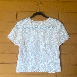 Vintage Lace Sheer Top